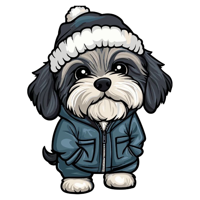 Havanese Hund Winter