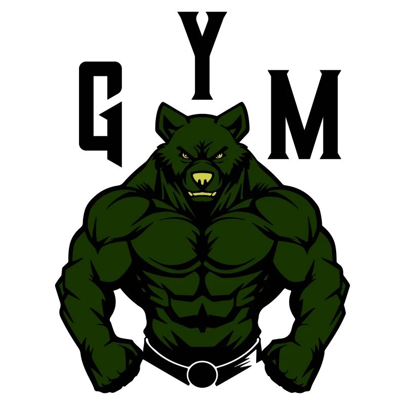 Bear Comic Gym Beast