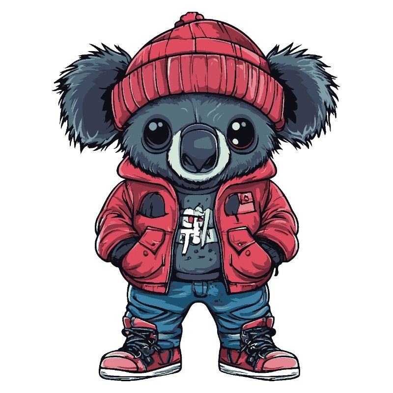 Koala Lustig Winter