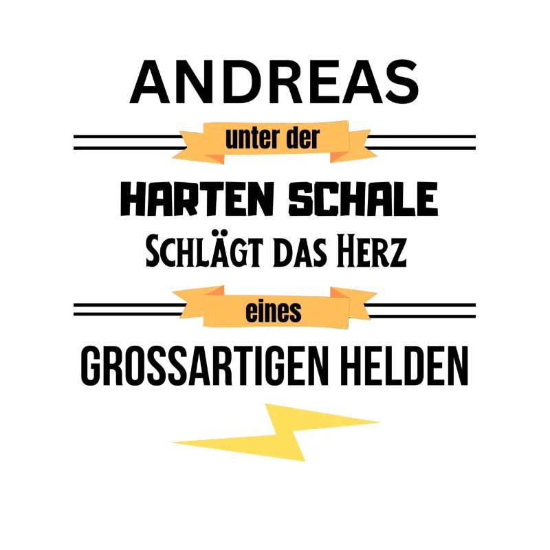 Andreas harte Schale eines Großartigen Helden
