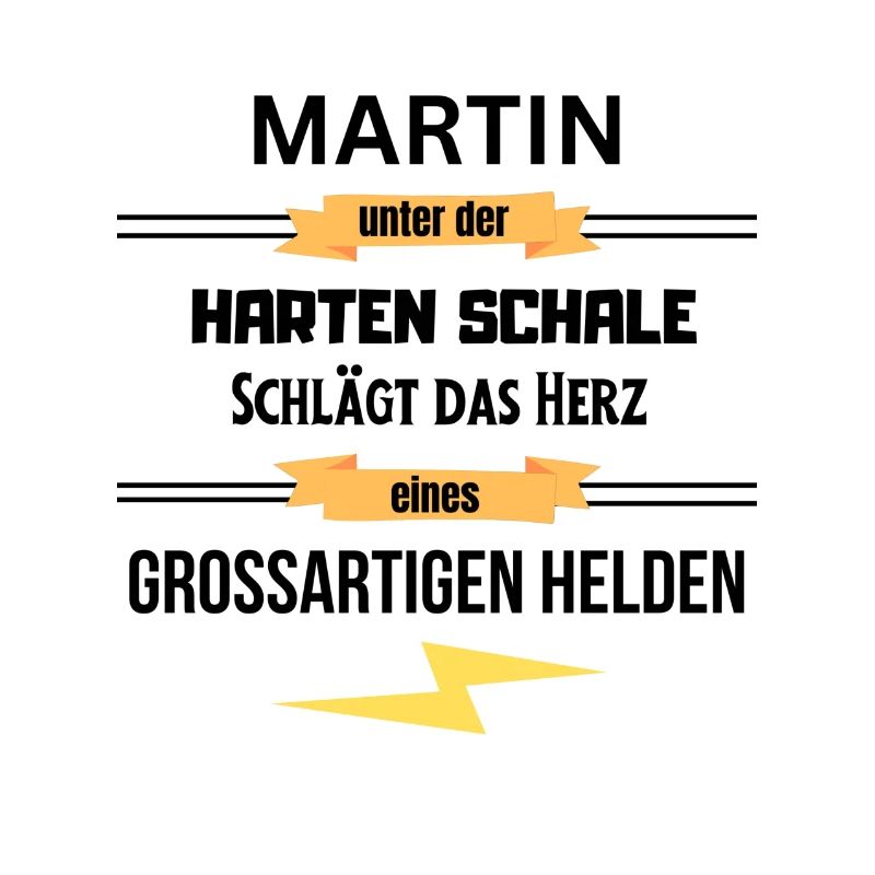 Martin unter harte Schale eines Großartigen Helden