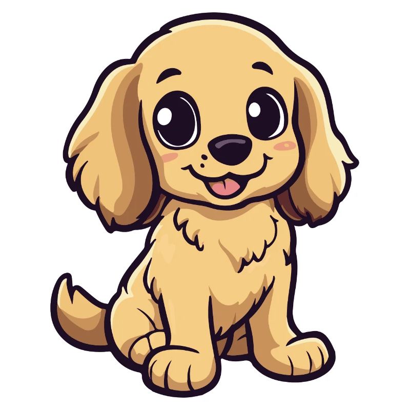 Cocker Spaniel Dog Comic Baby
