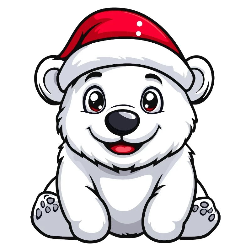 Eisbär Weihnachten Niedlich