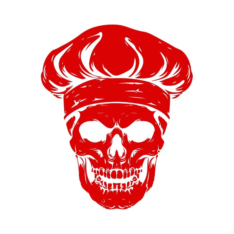Cook Skull Skeleton Chef