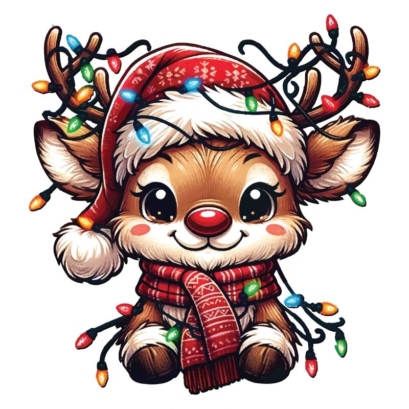 "Festive Fawn Lights"