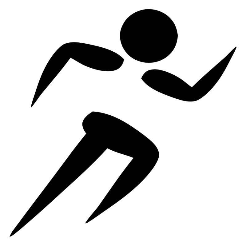Les coureurs running silhouette sprint sprinter