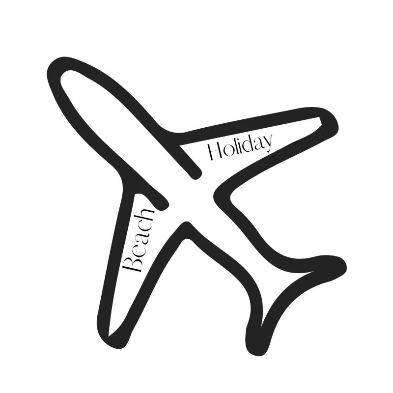 T-Shirt mit Flugzeugmotiv