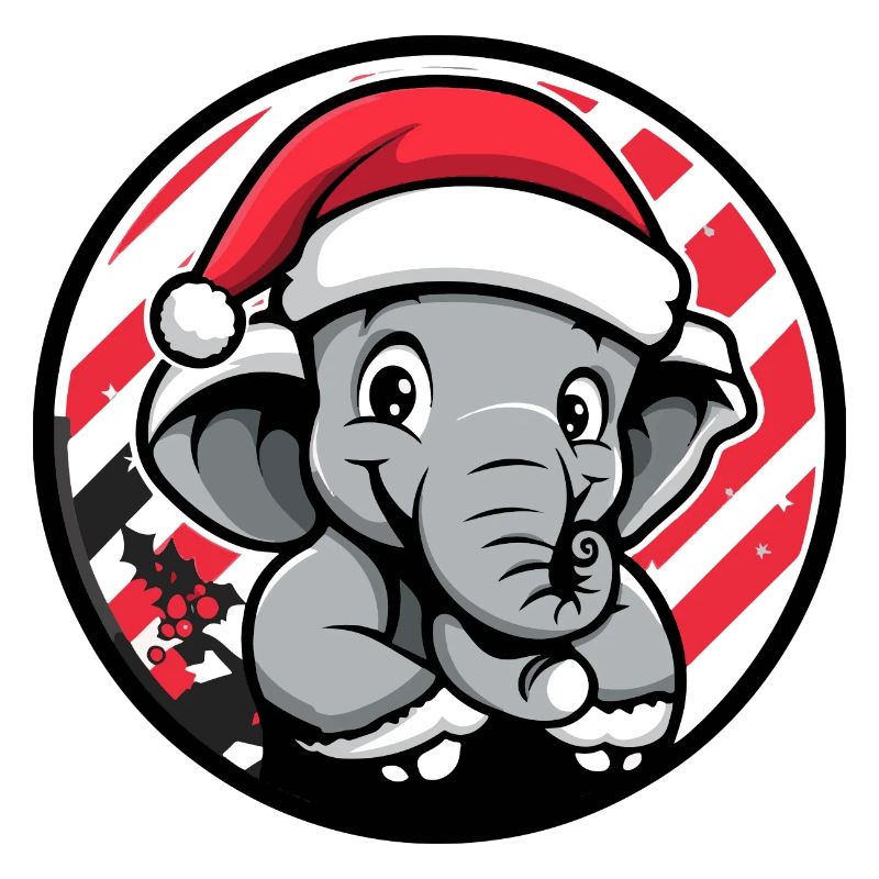 Elefant Weihnachten X-Mas