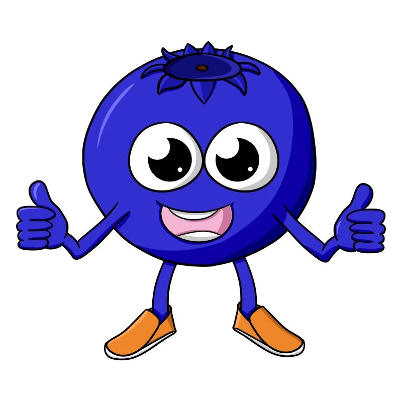 Blaubeere Cartoon