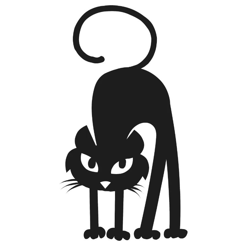 Schwarze Katze