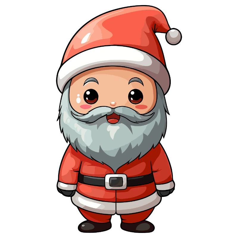 Santa Cartoon Charm