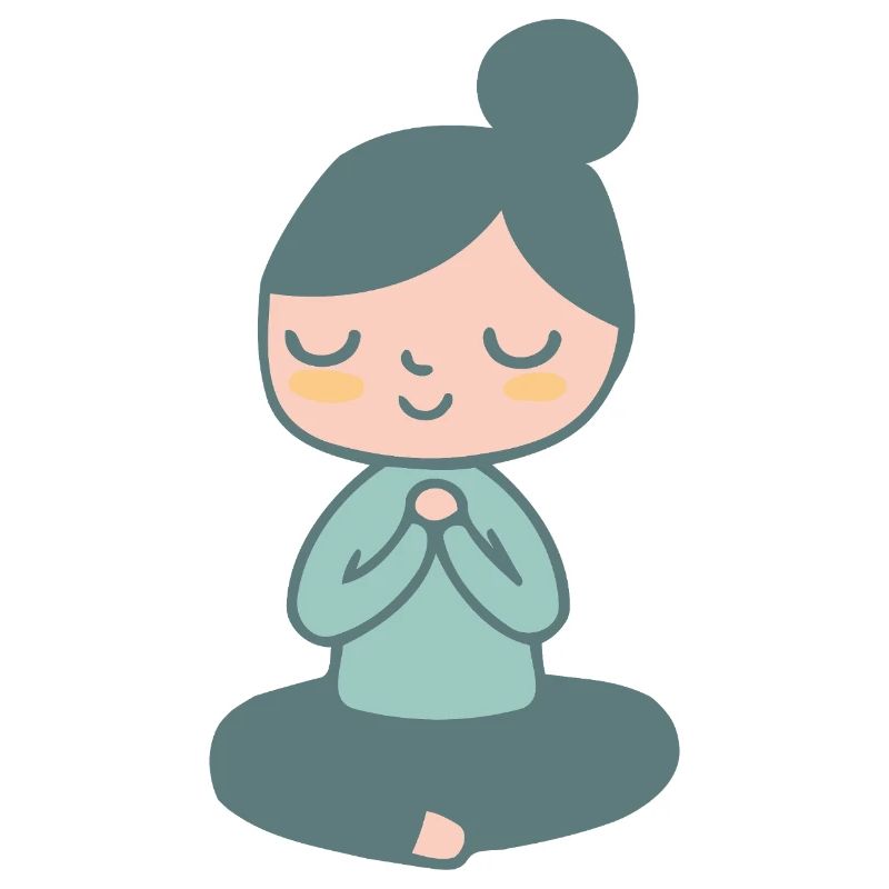 Pastellfarbene Zen-Meditation