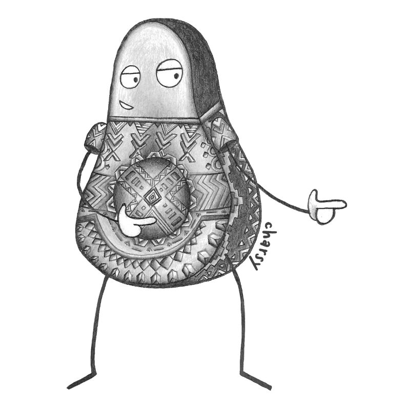 Mr Avocado Simple Funny Comic | Cartoon Artwork