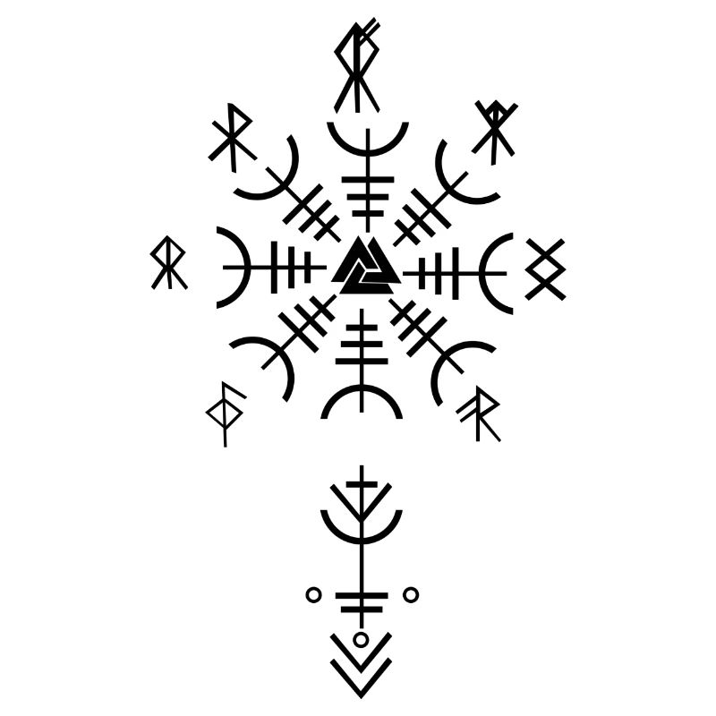 Celtic Viking Vegvisir Compass