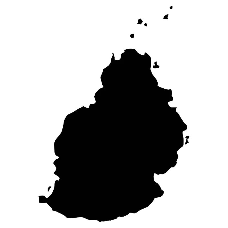 Mauritius-Karte