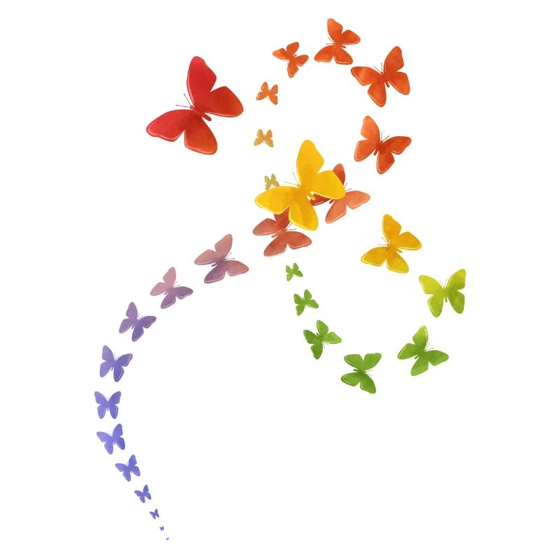 Regenbogen-Schmetterling
