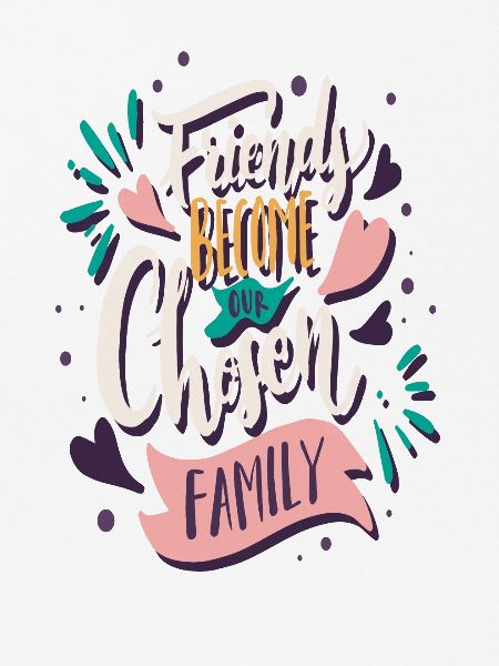 Freunde Familie Geschenk