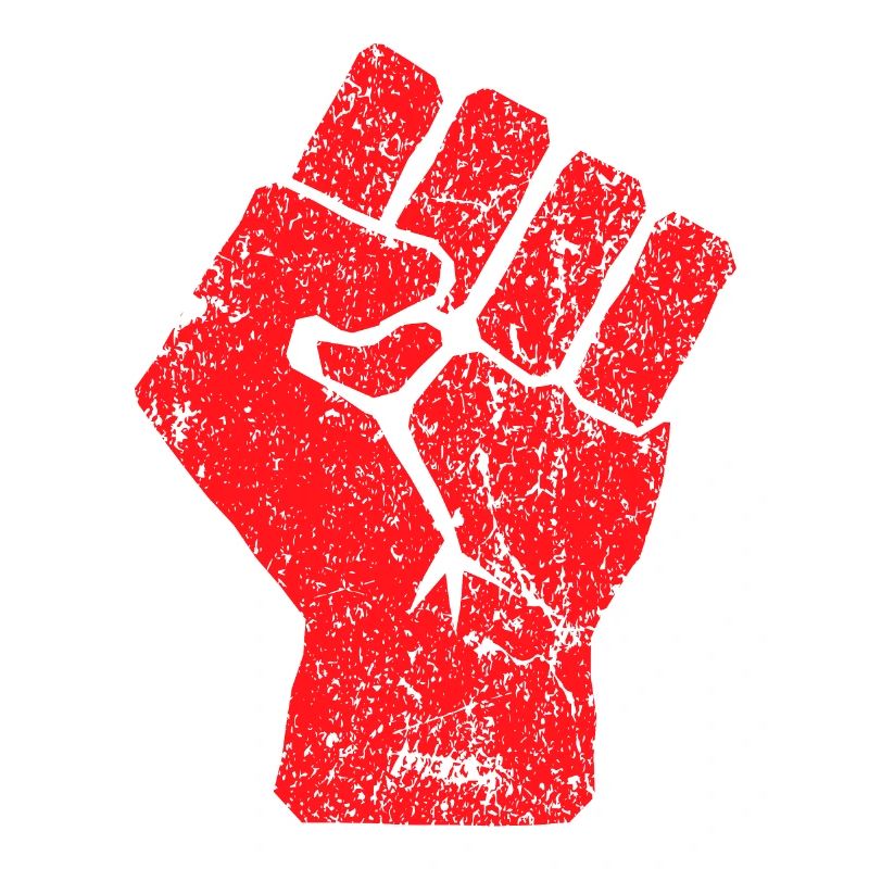 Erhöhte Faust Symbol