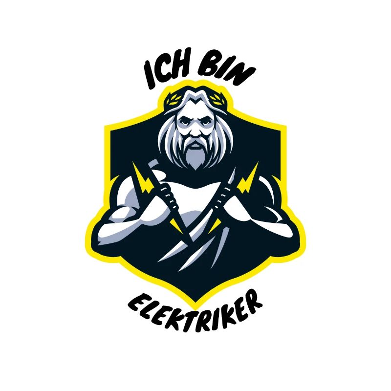 Ich bin Elektriker - Wikinger mit Blitz