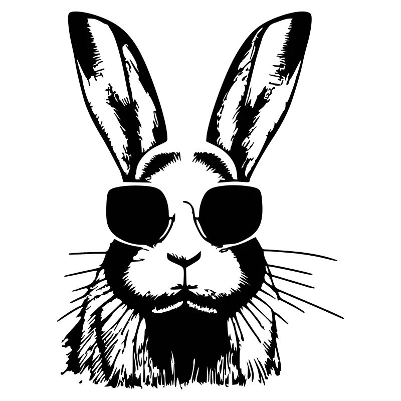 Rabbit Pet Animal Cool Sunglasses Rabbit Vector
