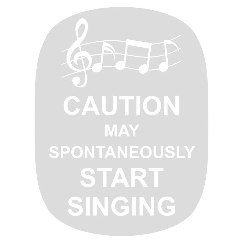 may spontaneously start singing