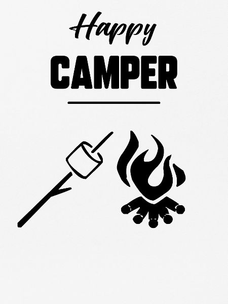 Glücklicher Camper