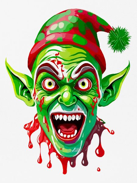 Gruselige Weihnachtselfe