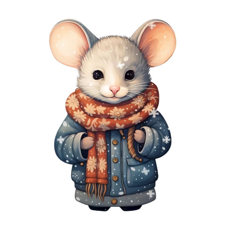 Süße Wintermaus