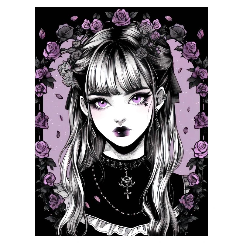 Goth anime mädchen