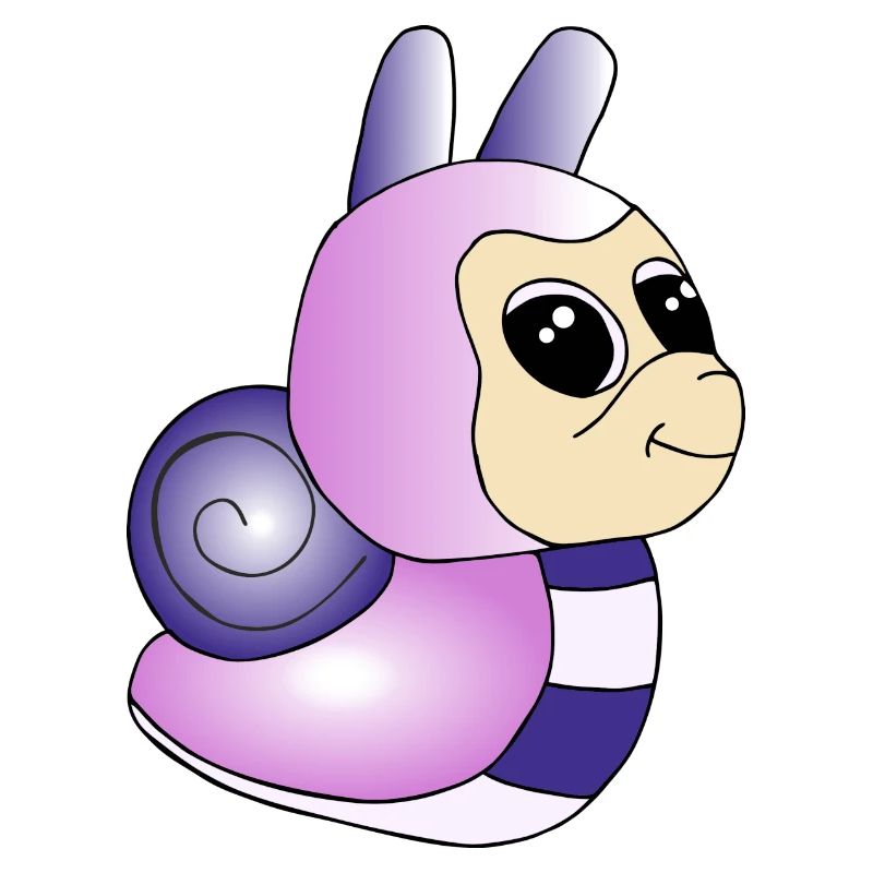 Süße bunte Schnecke