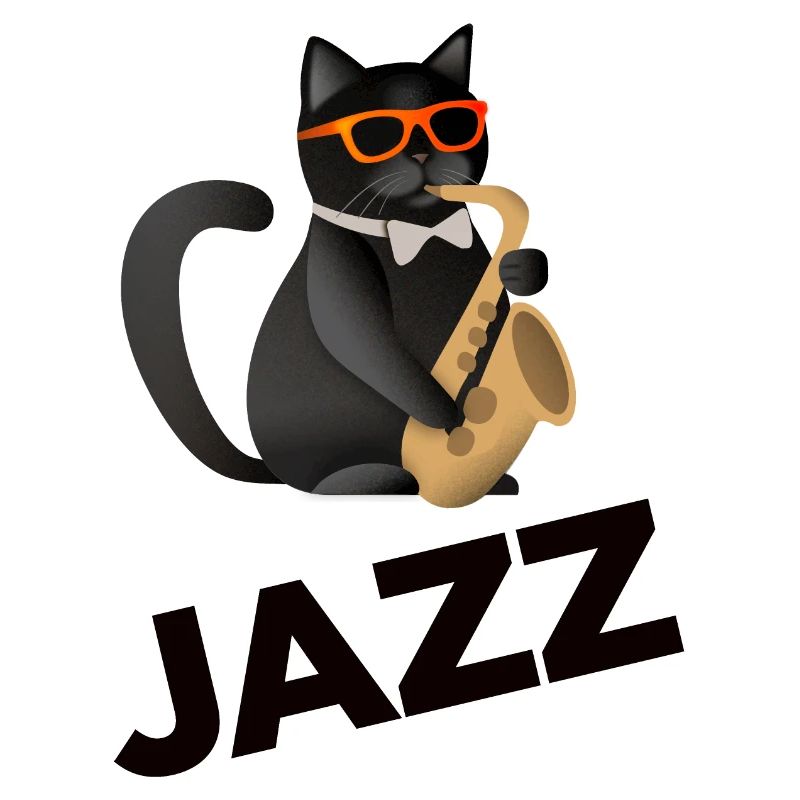 Jazz Cat Saxophon
