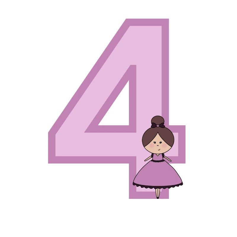 Zahl 4