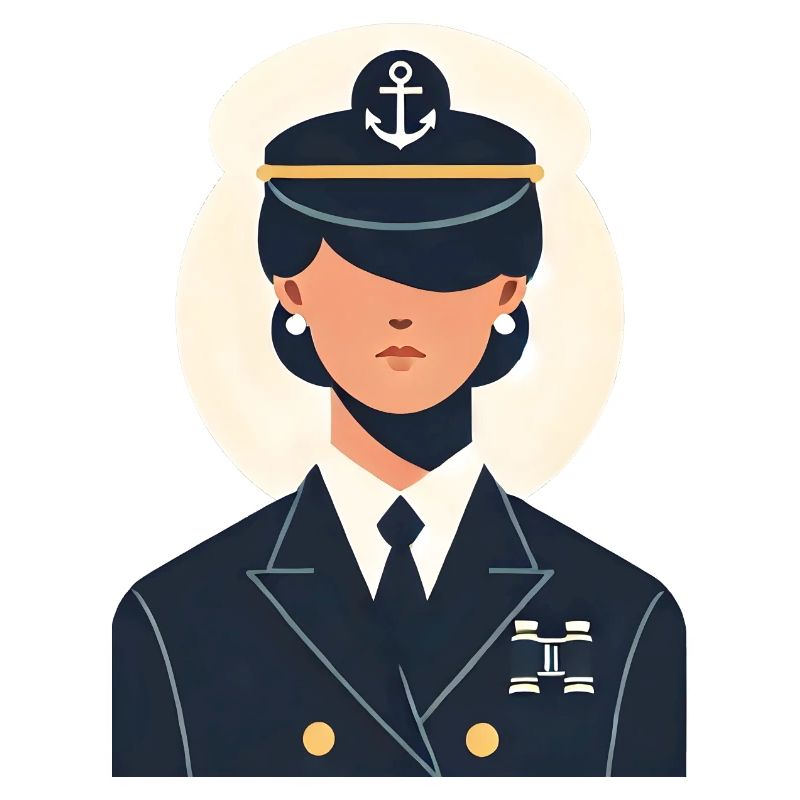 Schiffsführerin ohne Augen