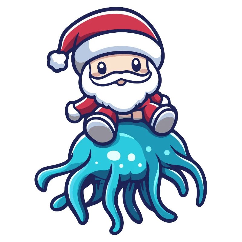 Qualle Weihnachtsmann