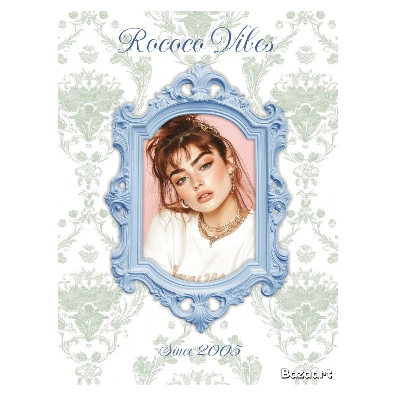 Bilderrahmen hellblau