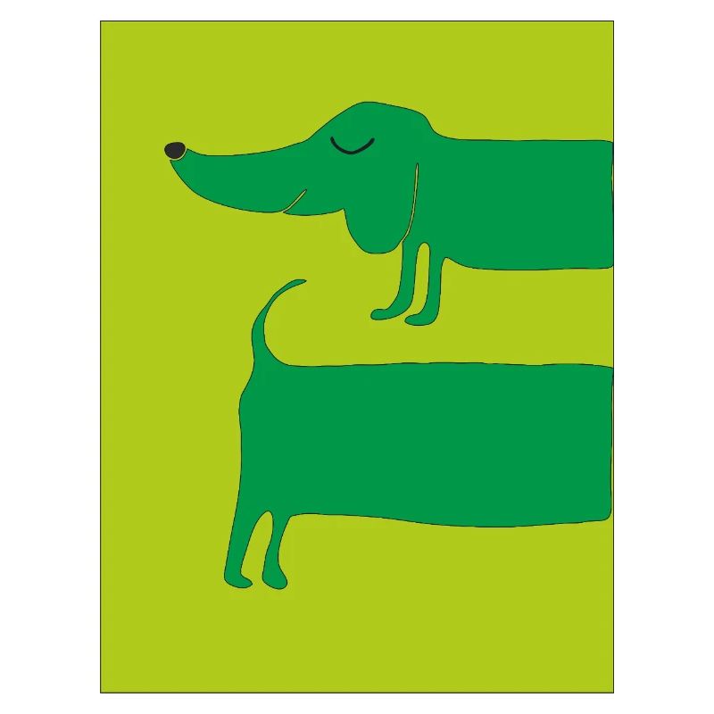 dackelhund gruen