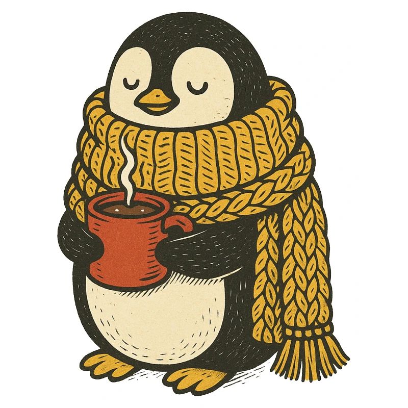 Gemütliche Pinguin-Vibes