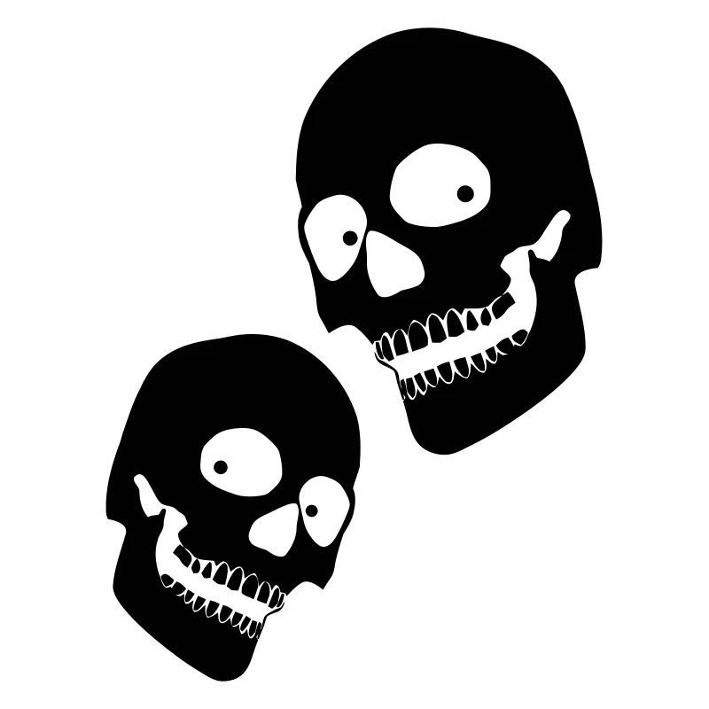 2 skulls