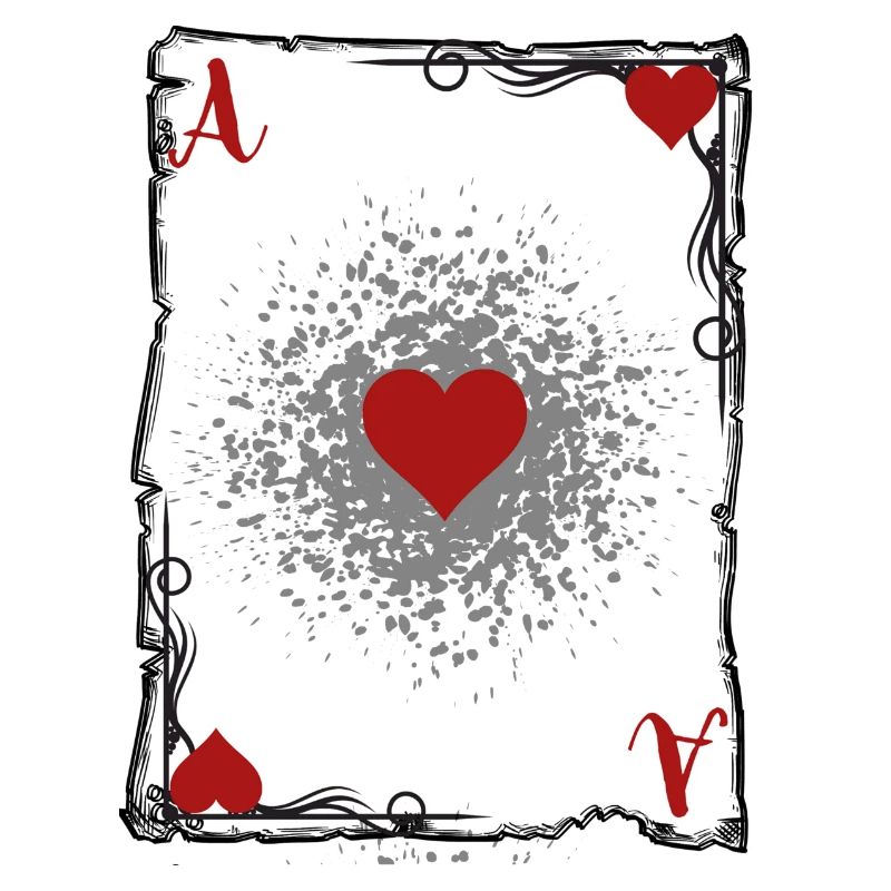 De aas van het hart.