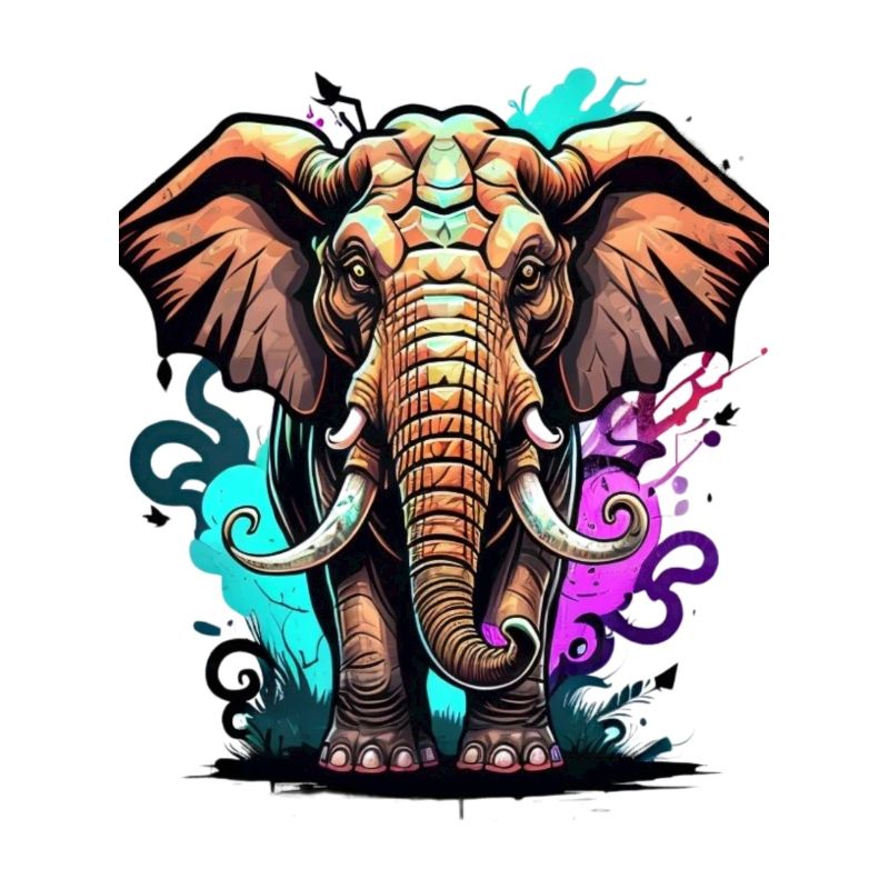 Graffiti éléphant