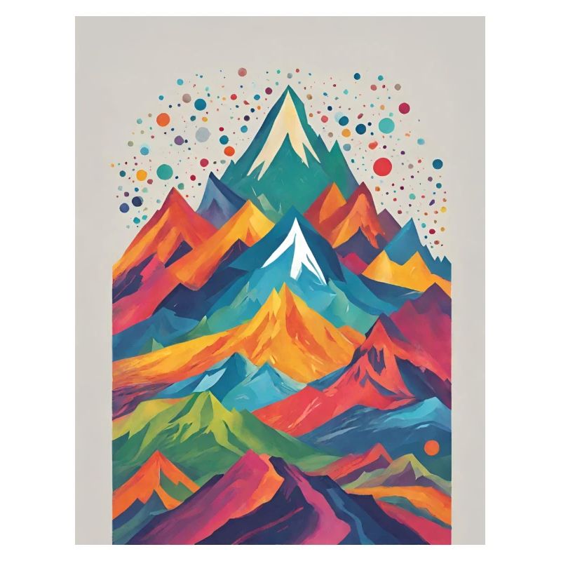 Berge bunt