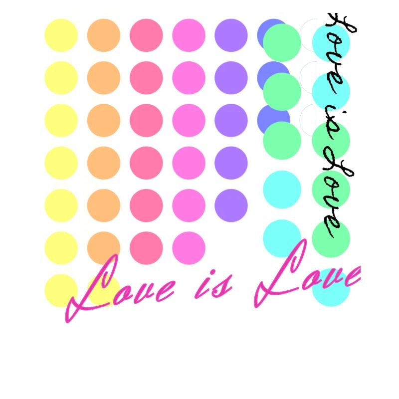 love is love,LGBT,Regenbogen,bunt,Punkte
