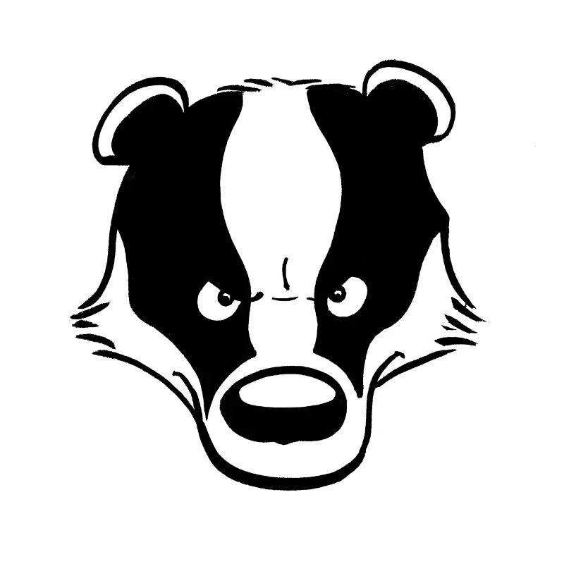 Wütender Dachs