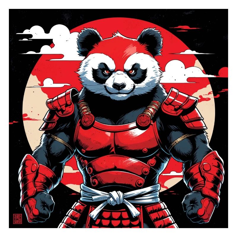 Roter Panda Zen-Geist