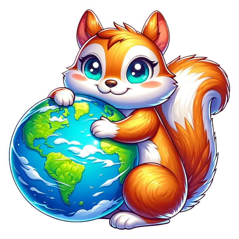 Squirrel for Earth Environmental Protection Nature Conservation