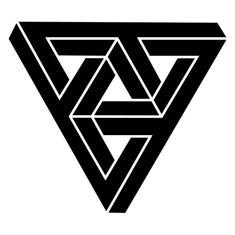 Optical illusion Triangle Minimal Shape