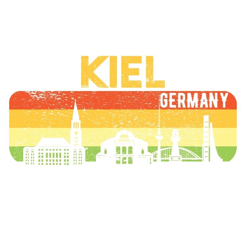 Kiel Skyline Kieler Geschenk