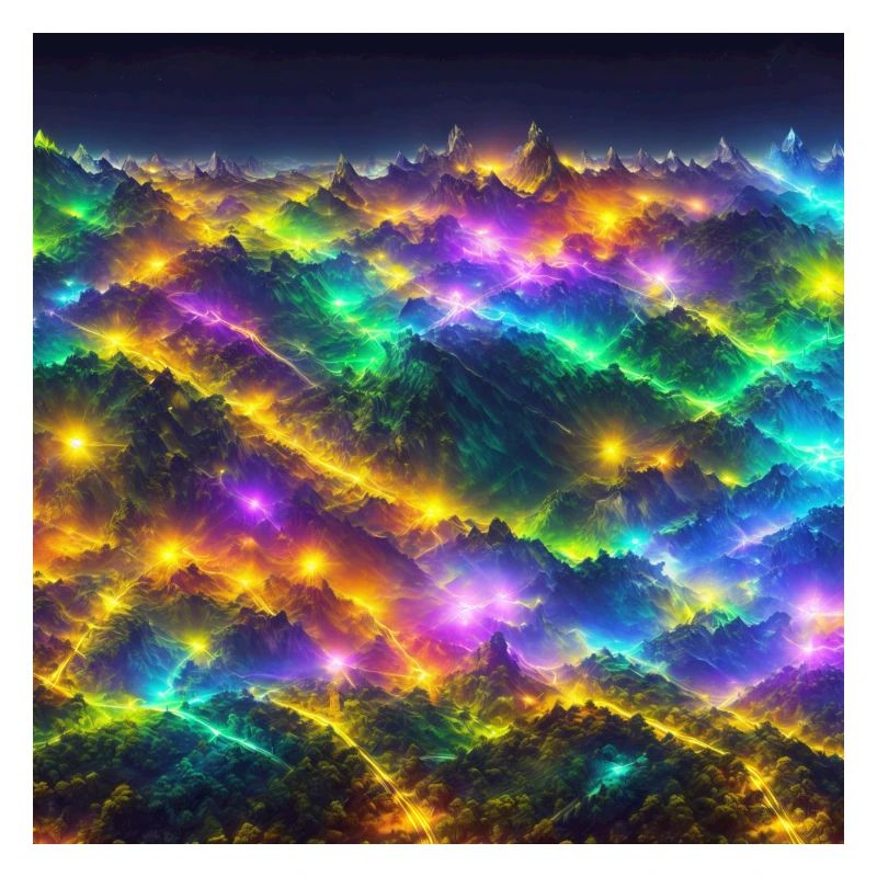 A technicolor skyline