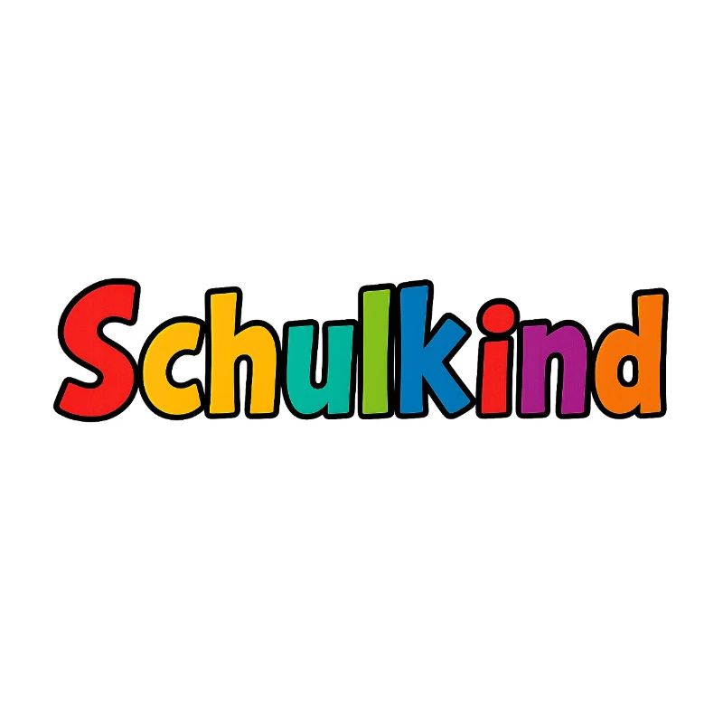 Schulkind bunt