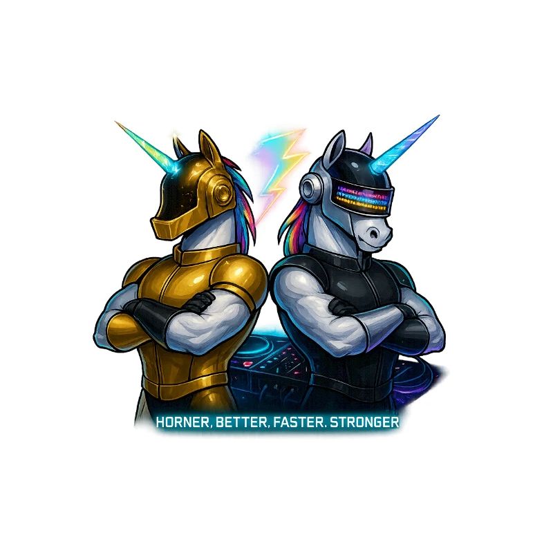 Futuristic Unicorn DJs